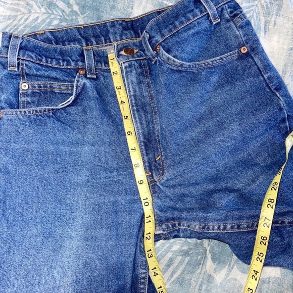 Levi's 505 90s ORANGE TAB JEANS DARK WASH 33/30" - Picture 6 of 9